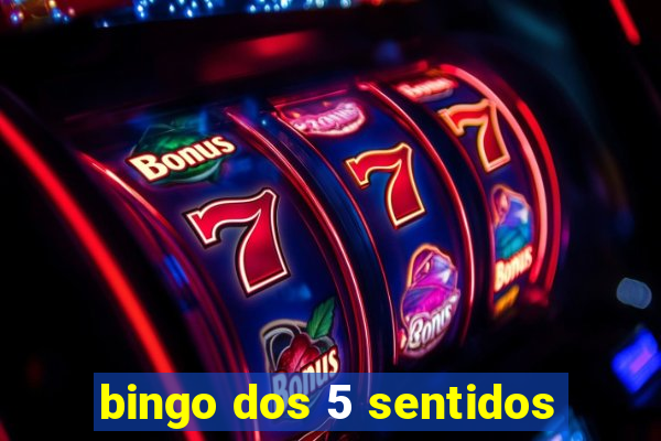 bingo dos 5 sentidos